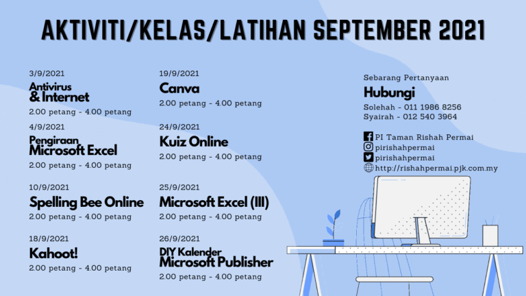 Jadual September 2021